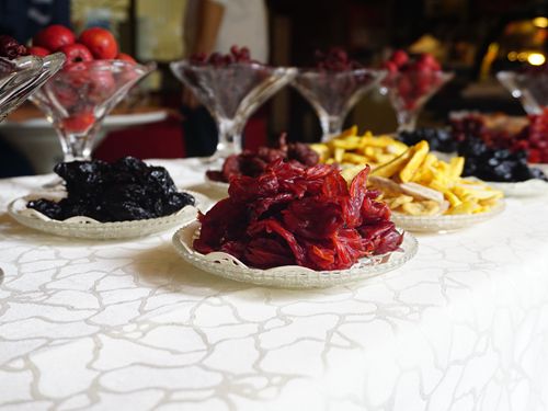 茶宴开始前,优座准备的精致茶点